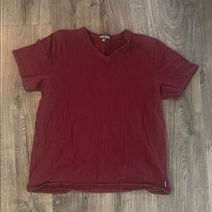 Threads 4 Thought Burgundy V-Neck Tee
